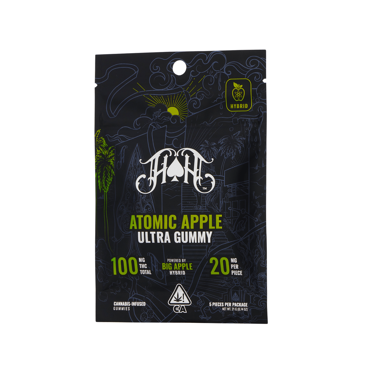 Atomic Apple | Hybrid - Ultra Pure Gummies - 100mg THC