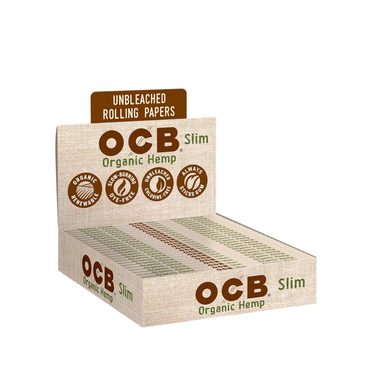 OCB® Organic Hemp Rolling Papers - Slim  [32 leaves]