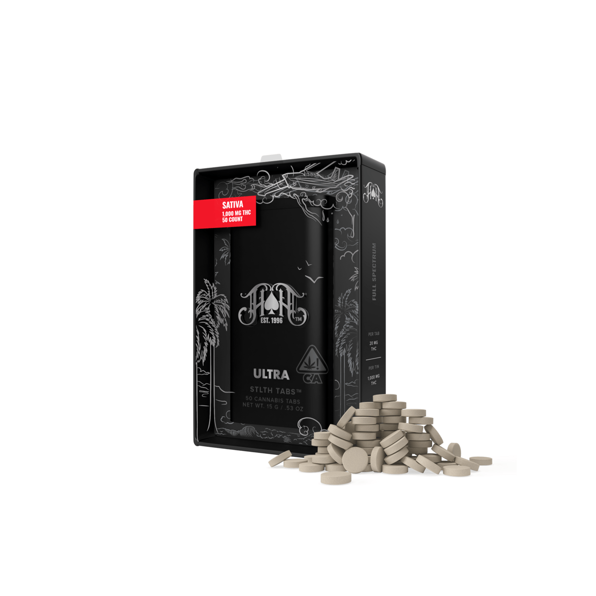 Ultra Stlth Tablets: Sativa [50pk] (1000mg)