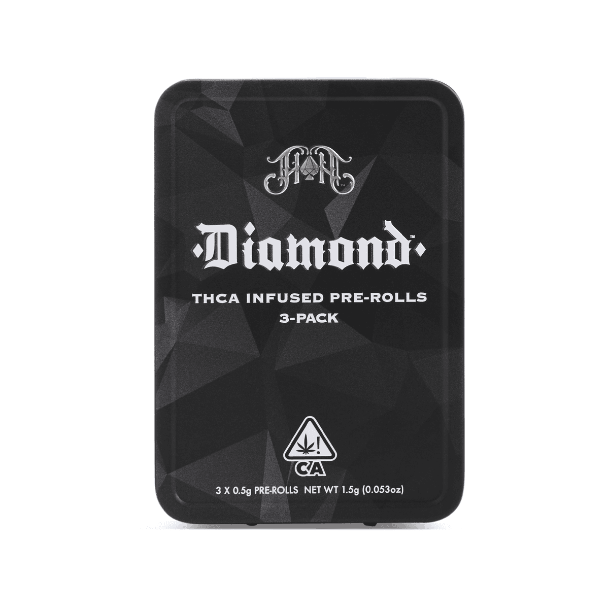 Vanilla Kush | Indica - Diamond THCA-Infused Pre-Rolls - 1.5G Three-Pack