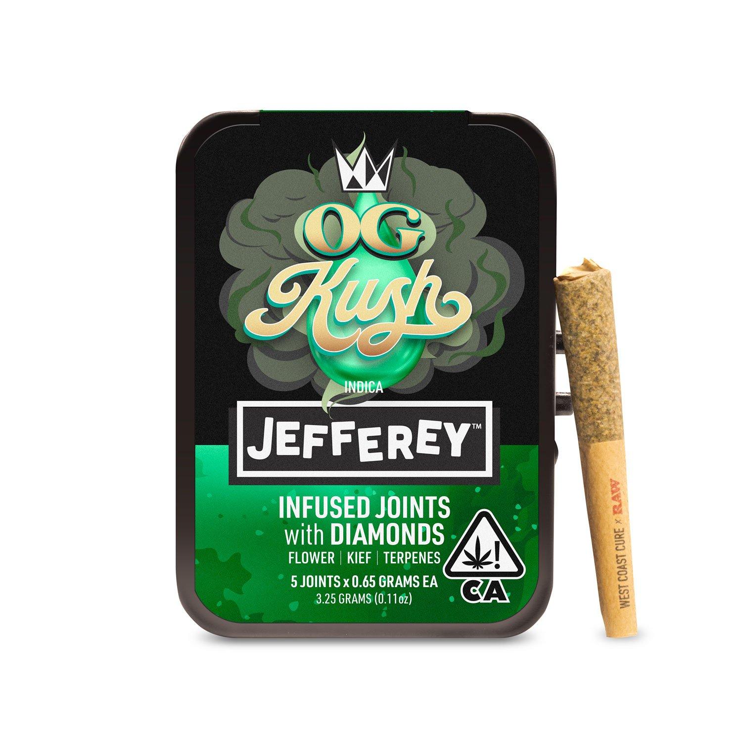 OG Kush - Jefferey Infused Joint .65g 5 Pack