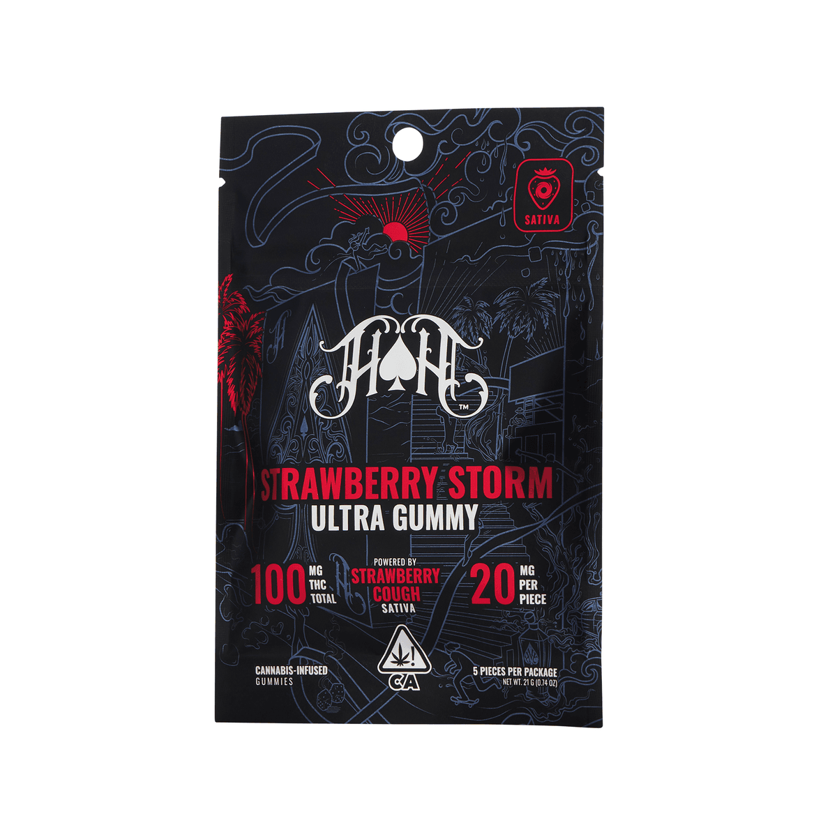 Strawberry Storm | Sativa - Ultra Pure Gummies - 100mg THC