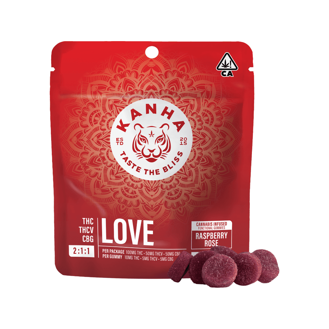 FX 2:1:1 LOVE Raspberry Rose [10pk] (100mg THC/50mg THCV/50mg CBG)