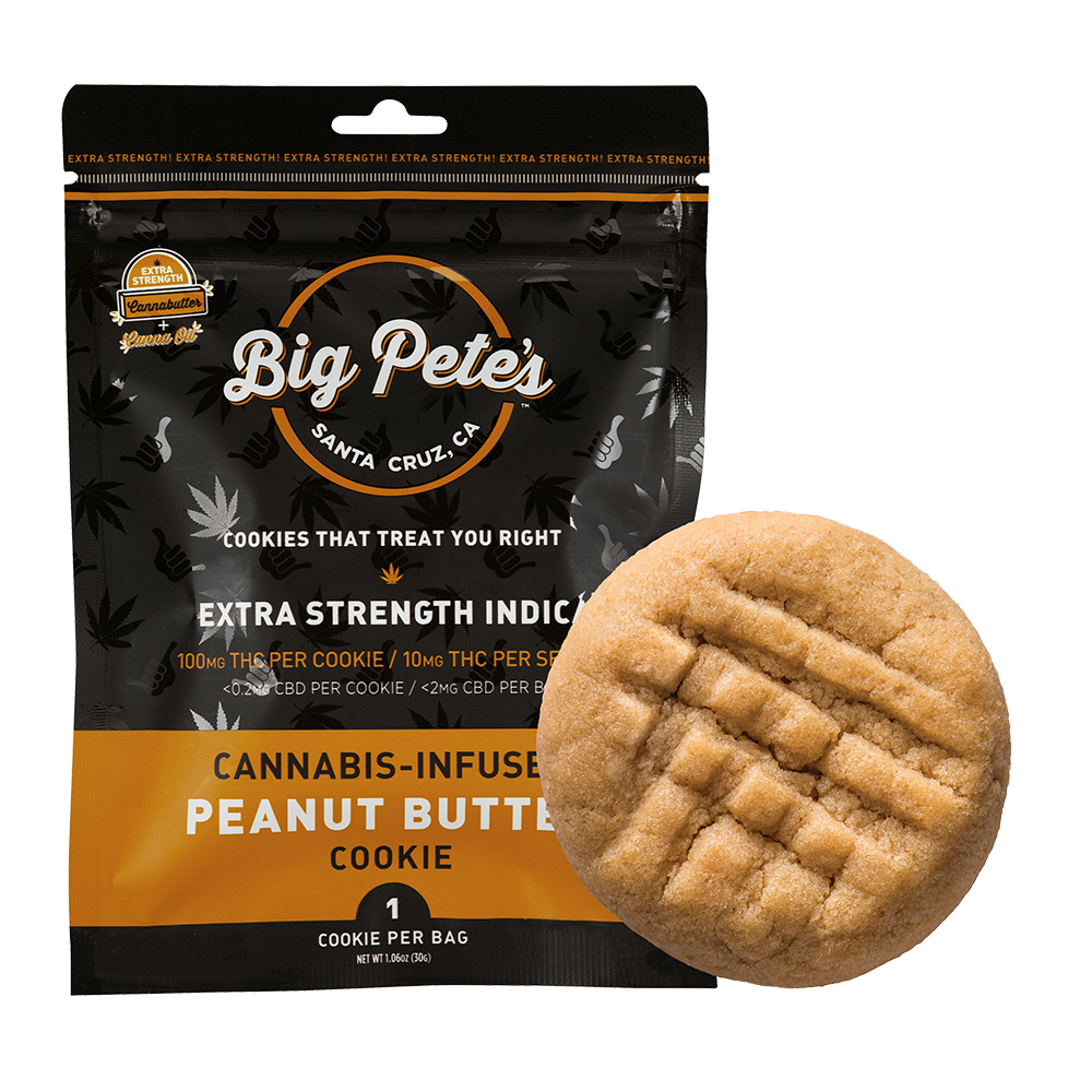 Extra Strength Peanut Butter Single Cookie - Indica (100mg)