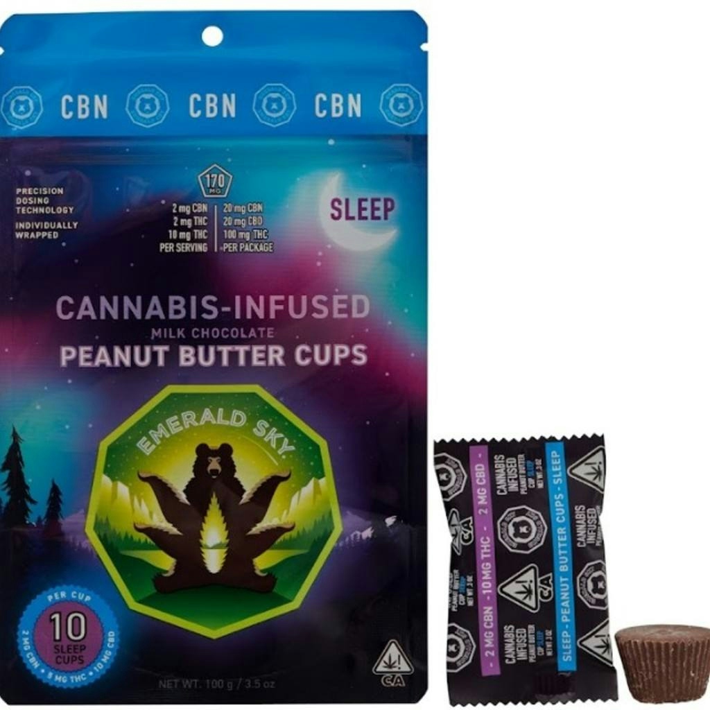 Sleep Peanut Butter Cups [10pk] (100mg THC/20mg CBD/20mg CBN)