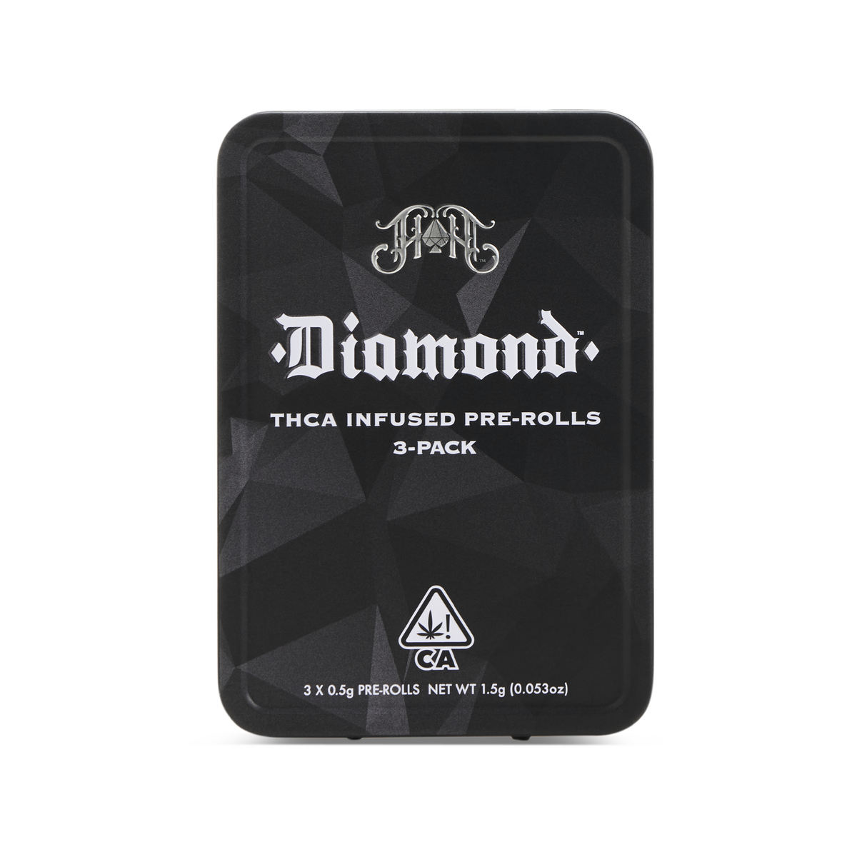 Black Haze | Sativa - Diamond THCA-Infused Pre-Rolls - 1.5G Three-Pack